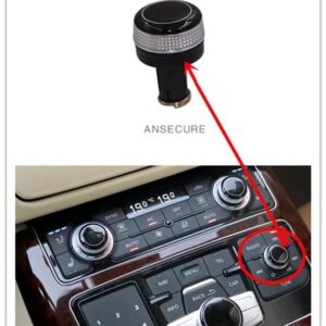 アウディ MMI ラジオボリュームノブロータリーボタン スイッチメニュースイッチ設定カバー キャップ A8 D4 2011-2017 - Red