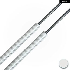 スバル 数量 2 トランク ストラット アウトバック レガシィ BM BR エステート 2009-2014 リア テールゲート ブーツ ガス - Silver Carbon Fiber