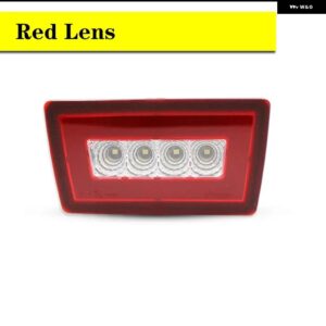 スバル 3-IN-1 ホワイトレッド LED 車リア フォグライト キット インプレッサ WRX/STI/XV クロストレックテール/ブレーキラ - red　lens