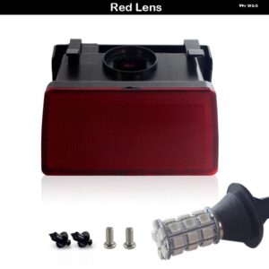 スバル F1 オールインワン レッド LED リア フォグライト ブレーキ/テールランプ 取付キット 付き 2011-UP WRX STI イン - red　lens