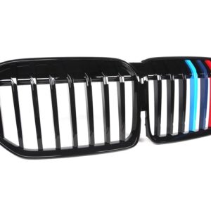 BMW フロントバンパー キドニーフード レーシンググリル 7シリーズ G11 G12 LCI 2020-IN 単線 M カラー交換グリル - Tricolor