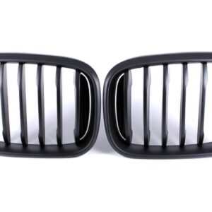BMW 2 PECIES フロントフード キドニーグリル交換 ABS レーシンググリル X3 X4 G01 G02 G08 2018-2021 アクセサリー - 1 slat matte black