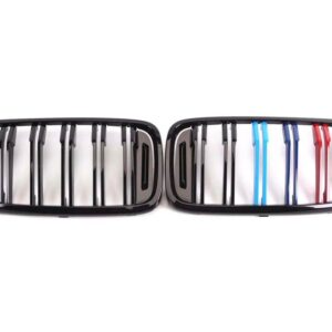 BMW フロントバンパー キドニーグリルダブルスラット M デザイン レーシンググリル 6シリーズ GT G32 630I 640I 640I 620D 640D XDRIVE 2017-2019 - 2 Slat Tri Color