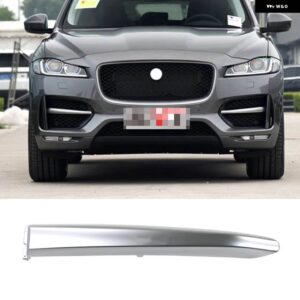 ジャガー F ペース/F-PACE X761 2016-20 フロントバンパー グリルモールド トリム フォグランプ グリル装飾ストリップ - 1PCS Silver Left