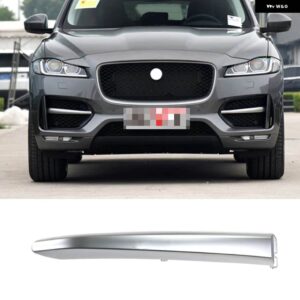 ジャガー F ペース/F-PACE X761 2016-20 フロントバンパー グリルモールド トリム フォグランプ グリル装飾ストリップ - 1PCS Silver Right