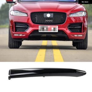 ジャガー F ペース/F-PACE X761 2016-20 フロントバンパー グリルモールド トリム フォグランプ グリル装飾ストリップ - 1PCS Black Left