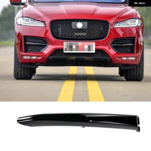 ジャガー F ペース/F-PACE X761 2016-20 フロントバンパー グリルモールド トリム フォグランプ グリル装飾ストリップ - 1PCS Black Right