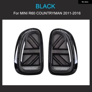 BMW 1ペア LED テールライト アセンブリ MINI R60 COUNTRYMAN 2011-2016 LED ダイナミック回転リア テールライト 付き - Black