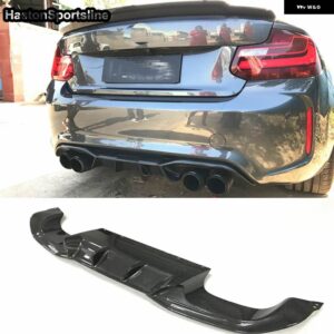 BMW 3ピース /セットカーボンリアディフューザー 2シリーズ F87 M2 M2C ビレット 2016-2018 自動リアスポイラースプリッター - AK Style
