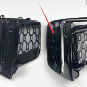 BMW X3 X4 G01 G02 レーシンググリル ハニカムフロント フォグライト ガード フォグランプ カバー グリル 2018-2021 - Gery not light