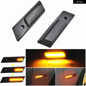 BMW 2個 LED ダイナミック ウィンカーライト マーカー シーケンシャルウインカーランプ車 E24 E28 M3 E32 E34 M5 E36 - Dynamic Smoked