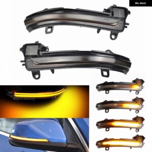 BMW ダイナミック ターン シグナル LED サイド ウイング バックミラー シーケンシャル インジケーター ウインカー リピーター ライト X2 F39 Z4 G29 トヨタ - Dynamic Yellow