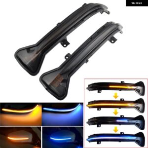 BMW LED ウインカー バックミラー サイドミラー ライト 3ER G20 G21 G28 G2X 点滅ダイナミック ウインカー シーケンシャル インジケーター 2019 2020 - Dynamic Yellow Blue