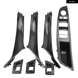 BMW 7個 カーボン インテリア ドア プルハンドル 5シリーズ F10 F18 2011 2012 - 2014-16 RHD LHD インテリア ハンドル - RHD Carbon SET