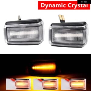 ボルボ 2個 V70 V40 S40 850 240 740 C70 940 S70 S90 960 760 ダイナミックシーケンシャル LED サイドマーカー ライト流れるウィンカーランプ - dynamic　crystal