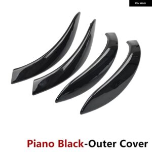 BMW アップグレード インテリア ドア プルハンドル 内側パネル トリム 交換 3 4シリーズ M3 M4 F30 F80 F31 F32 F33 F34 F35 F36 F82 - Piano Black Cover