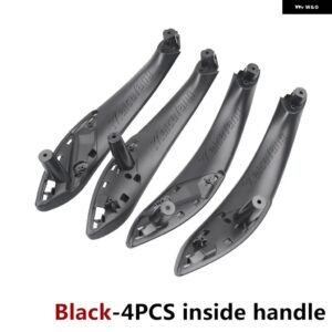 BMW カーボンフロント左/右車インナードアハンドル トリム プルグラブパネルハンドル F30 F80 F31 F32 F34 F35 インテリア ドアハンドル - Black Interior