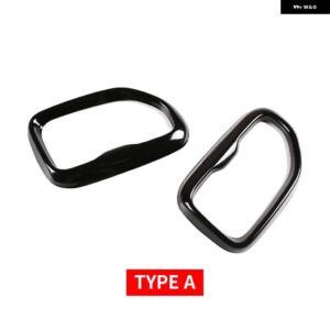 BMW X3 G01 X4 G02 2018 - 2022 ステンレス黒テールマフラーアウトレットマフラーパイプ カバー トリム アクセサリー - Type A