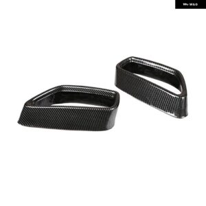 BMW 5 6シリーズ GT G30 G38 G32 2018 - 2021 ステンレステールマフラーマフラー出力カバー トリム - Carbon Texture