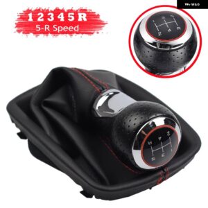 アウディ 6スピード ハンドルレザー シフター ギア シフトノブ ブーツカバー ダストカバー A4 B6 8E 2000-2004 A6 C5 4B 1997-2005 - 5-R Speed