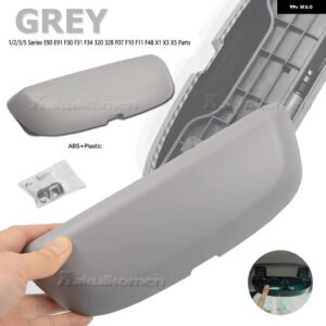 BMW サングラスホルダー ファスナー メガネ収納 1/2/3/5シリーズ E90 E91 F30 F31 F34 320 328 F07 F10 F11 F48 520 528 X1 X3 - Grey