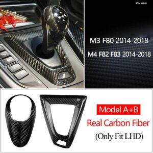 BMW カーボン M2 F87 M3 F80 M4 F82 F83 M5 F10 X5M F85 X6M F86 ギア シフトノブ カバー ギアシフト シフター ステッカー - Model A B-LHD
