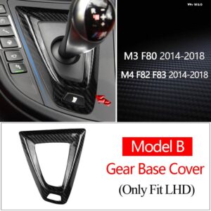 BMW カーボン M2 F87 M3 F80 M4 F82 F83 M5 F10 X5M F85 X6M F86 ギア シフトノブ カバー ギアシフト シフター ステッカー - Model B-LHD