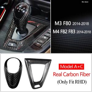 BMW カーボン M2 F87 M3 F80 M4 F82 F83 M5 F10 X5M F85 X6M F86 ギア シフトノブ カバー ギアシフト シフター ステッカー - Model A C-RHD