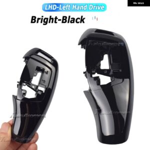 BMW F20 F22 F30 F35 F32 F36 F10 F18 F07 F06 F01 F02 X3 X4 F25 F15 F16 LHD RHD ABS カーボン ギアシフト レバー ノブ カバー - LHD-Black