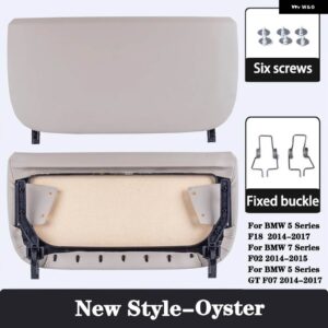 BMW カーシート バックボード F10 F07 F02 5シリーズ リア パネル部分 レザー カバー レザー カバー 収納ポケット - New Style-Oyster