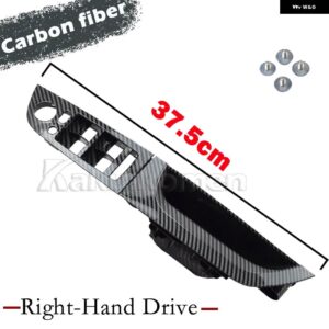 BMW アップグレード左右ハンドル用席側インナードアハンドルパネル トリム ベージュブラック 3シリーズE90 E91 316 318 320 325 328I 2004-2012 - Carbon 37.5 High-RHD