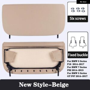 BMW カーシート バックパネル トリム カバー 自動交換アクセサリー収納ポケット F10 F11 F18 F07 F01 F02 5/7シリーズ - New Style-Beige