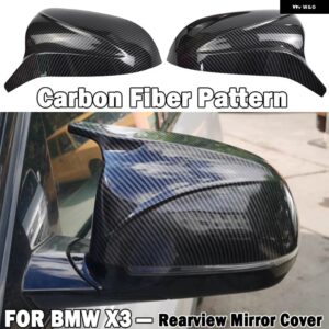 BMW 自動車 リアビューサイドミラー カバー トリム X3 G01 X4 G02 X5 G05 X6 G06 X7 G07 2018 2019 2020 カーボン - Carbon fiber pattern