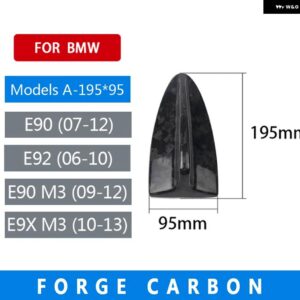 BMW カーボンアンテナふかひれエアリアル トリム カバー スタイリング F22 F23 F30 F32 M2 M3 M4 G30 G11 F10 F11 E90 E92 - Model A-195-Forge