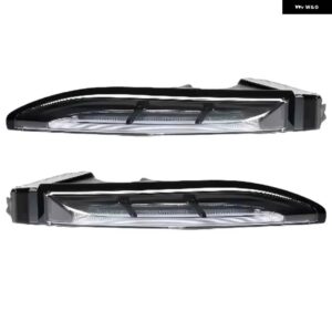 ポルシェ LED DRL デイタイム ランニングライト マカン 2019 2020 LED フォグランプ ウィンカーライト ヘッドライト 95B63 - Left and Right