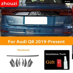 アウディ Q8 S8 RSQ8 2019 2020 ヘッドライト ティントブラック フィルム ビニール テールライト クリア TPU ステッ - Taillight Q8 B
