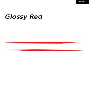 BMW 4シリーズ グランクーペ F36 アクセサリードアサイドアッパー ストライプ スカートウエストラインビニール DIY デカール ステッカー - Glossy Red