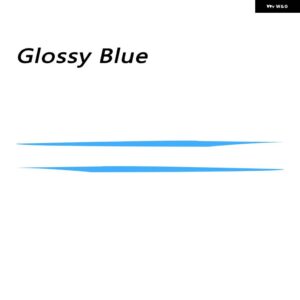BMW 4シリーズ グランクーペ F36 アクセサリードアサイドアッパー ストライプ スカートウエストラインビニール DIY デカール ステッカー - Glossy Blue