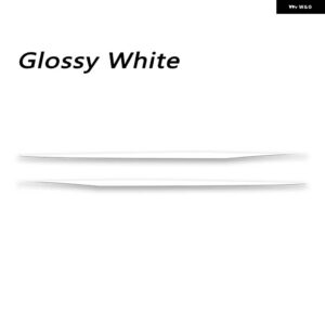 BMW 4シリーズ グランクーペ F36 アクセサリードアサイドアッパー ストライプ スカートウエストラインビニール DIY デカール ステッカー - Glossy White