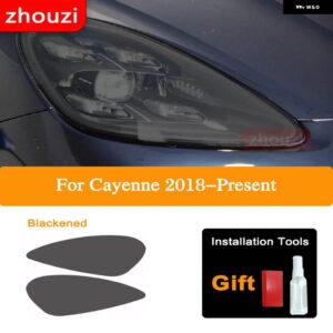 ポルシェ カイエン 2020 2022 2011-ON 958 ヘッドライト ティントブラック フィルム テールライト クリア TPU ステッ - 18-On Headlight B