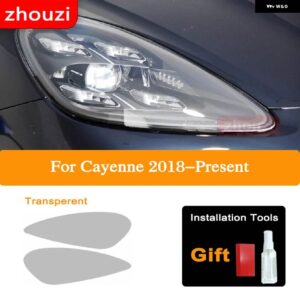 ポルシェ カイエン 2020 2022 2011-ON 958 ヘッドライト ティントブラック フィルム テールライト クリア TPU ステッ - 18-On Headlight T