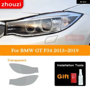 BMW 2 X 3シリーズ G20 G21 F30 F31 F34 ヘッドライト ティントブラック フィルム クリア TPU ステッ - F34 Transparent