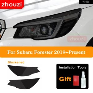 スバル フォレスター 2019 2020 2013-ON ヘッドライト ティントブラック フィルム クリア TPU ステッ - 2019-2020 B