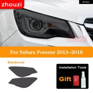 スバル フォレスター 2019 2020 2013-ON ヘッドライト ティントブラック フィルム クリア TPU ステッ - 2013-2018 B