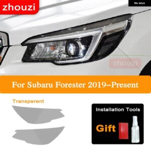 スバル フォレスター 2019 2020 2013-ON ヘッドライト ティントブラック フィルム クリア TPU ステッ - 2019-2020 T
