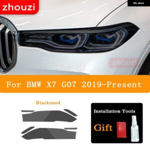 BMW ヘッドライト ティントスモークブラック フィルム TPU ステッカー X1 F48 X2 F39 X3 F25 G01 X4 F26 G02 X5 F15 G05 X6 F16 G06 X7 - X7 G07 19-On