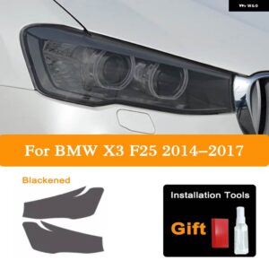 BMW ヘッドライト ティントスモークブラック フィルム TPU ステッカー X1 F48 X2 F39 X3 F25 G01 X4 F26 G02 X5 F15 G05 X6 F16 G06 X7 - X3 F25 14-17