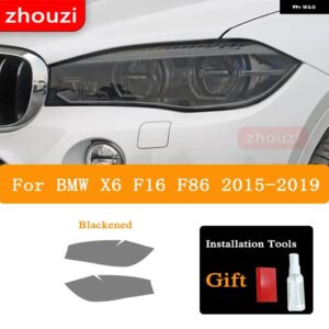 BMW ヘッドライト ティントスモークブラック フィルム TPU ステッカー X1 F48 X2 F39 X3 F25 G01 X4 F26 G02 X5 F15 G05 X6 F16 G06 X7 - X6 F16 F86