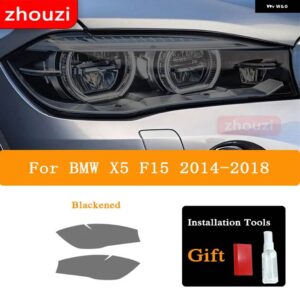 BMW ヘッドライト ティントスモークブラック フィルム TPU ステッカー X1 F48 X2 F39 X3 F25 G01 X4 F26 G02 X5 F15 G05 X6 F16 G06 X7 - X5 F15