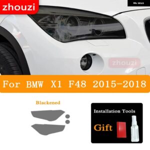 BMW ヘッドライト ティントスモークブラック フィルム TPU ステッカー X1 F48 X2 F39 X3 F25 G01 X4 F26 G02 X5 F15 G05 X6 F16 G06 X7 - X1 F48 15-18